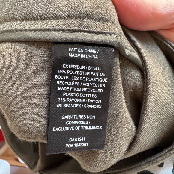 Simons Olive Wide-Leg Wrap Pants - Picture 6 of 6